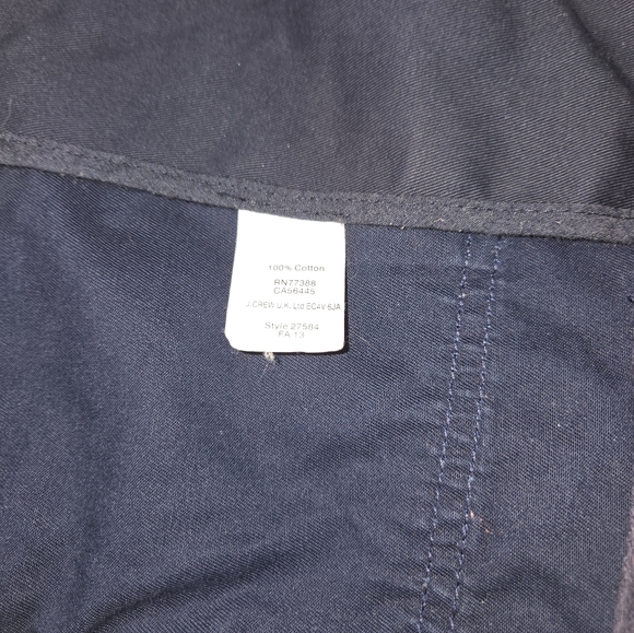 J. Crew Relaxed Boyfriend Utility Jacket Dark Blue Cotton With Gold Snaps Medium - Picture 8 of 11
